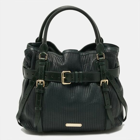 Burberry Handbags - Burberry Belted Green Ombre Quilted Leather Tote